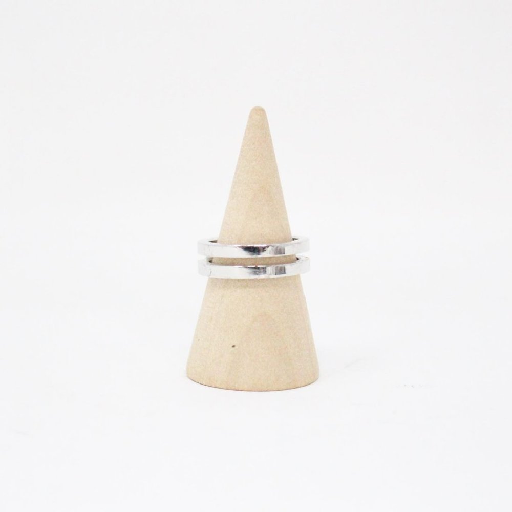 GUCCI #37193 Silver Open Band Ring (Size 5.5)
